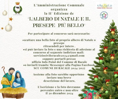 II EDIZIONE CONTEST: L’ALBERO DI NATALE E IL PRESEPE PIÙ BELLO 2...