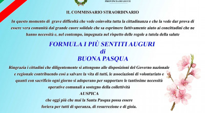 Manifesto Auguri Pasquali