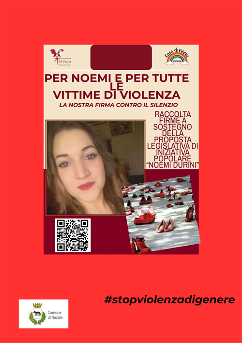 Raccolta firma per progetto di legge di iniziativa popolare