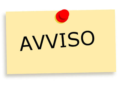 Avviso rinvio colloquio.
