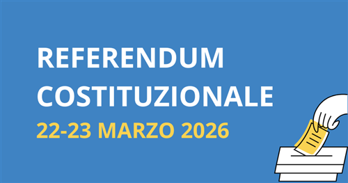 Referendum Costituzionale di domenica 22 e lunedì 23 marzo 2026. Convocazione dei comizi quesito aggiornato